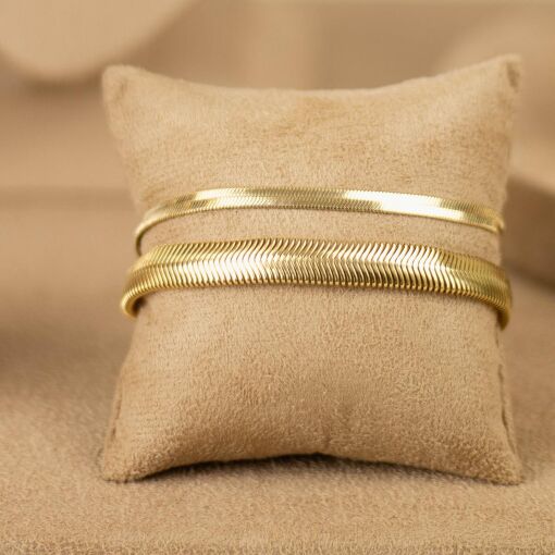 ALMOFADINHA PARA PULSEIRAS SUEDE CAMEL 07X7,5CM