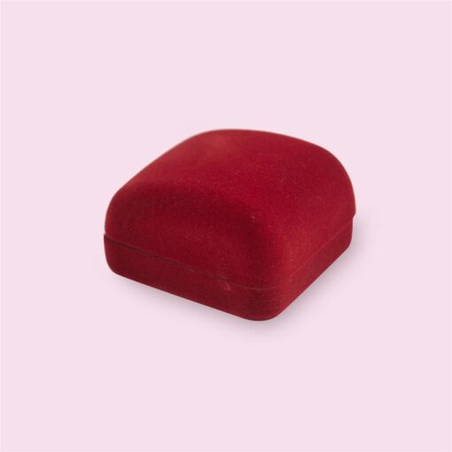 CAIXINHA VELUDO VERMELHO PARA ALIANÇAS