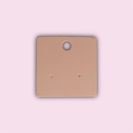 CARTELA PARA PAR DE BRINCOS 4X4CM SALMÃO 100 UNID