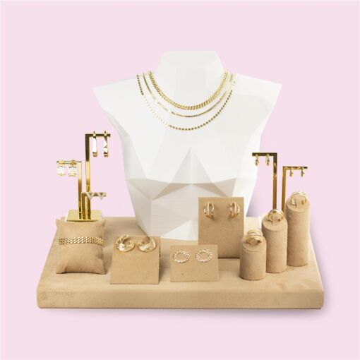 KIT EXPOSITOR PARA JOIAS CAMEL + TREND