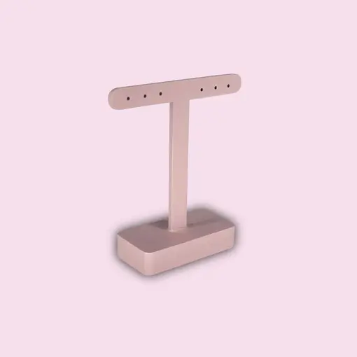 EXPOSITOR LAQUEADO BRINCO T 3 FUROS ROSÉ