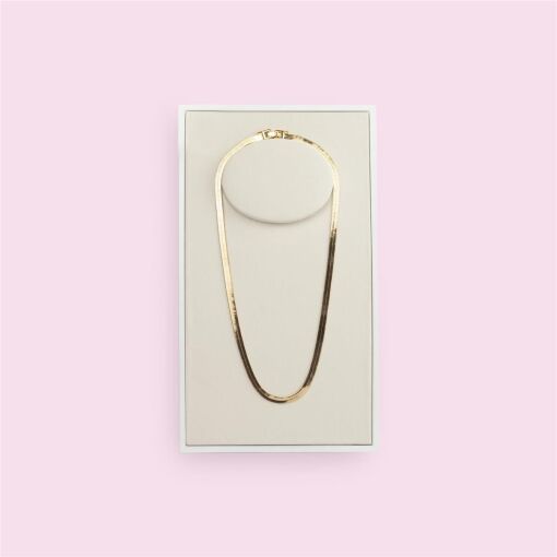 EXPOSITOR BUSTO VERTICAL PÉROLA LAQUEADO + FACTO OFF WHITE