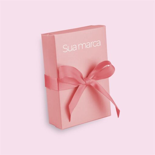 CAIXA PERSONALIZADA 08X12CM COM FITA VALOR UNIT. P/ 500 UN