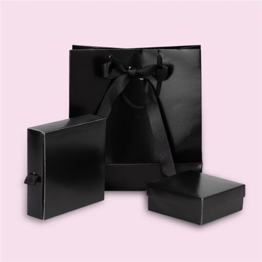 COMBO DE EMBALAGENS PARA JOIAS PRETO 10 UNIDADES DE CADA MODELO