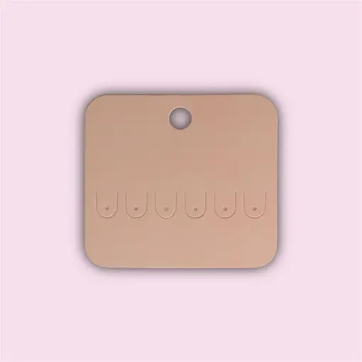 CARTELA PARA TRIO DE ARGOLAS 7,2X6,5 SALMÃO 100UN