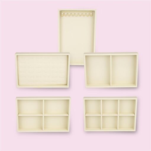 BOLSA REVENDEDORA 5 BANDEJAS 16X23CM LINHO CHAMPAGNE