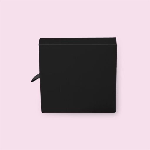 CAIXA PARA JOIAS CONJUNTO 10X10CM GAVETA COM 10 UNIDADES PRETA