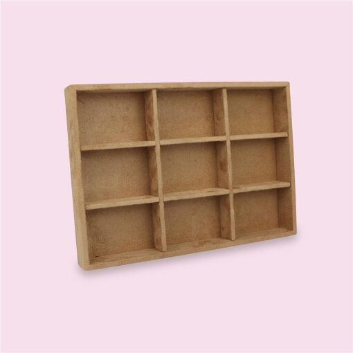 BANDEJA PARA 9 ESPAÇOS LIVRES CAMEL 21X29CM