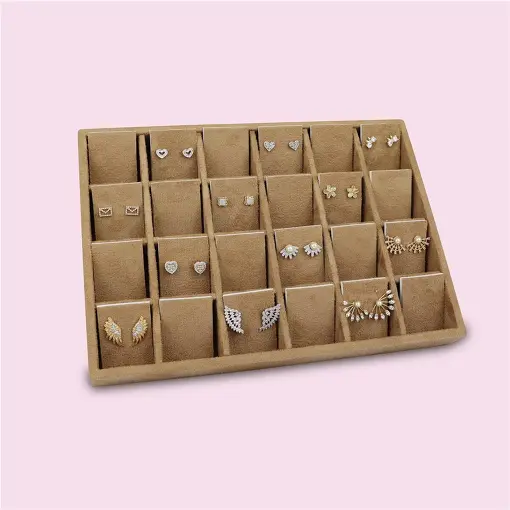 BANDEJA PARA 24 ESPAÇOS PARA BRINCO CAMEL 21X29CM