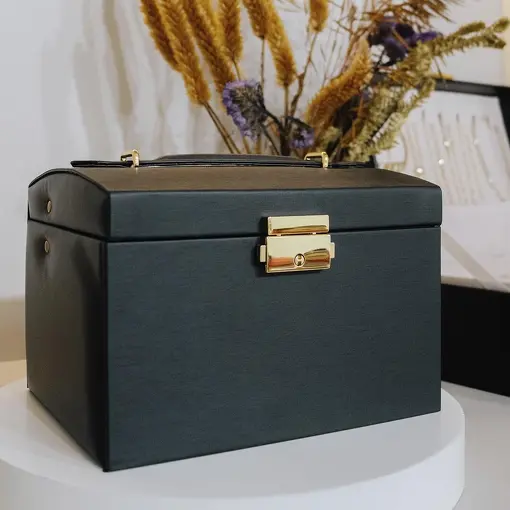 PORTA JOIAS EXCLUSIVE TRIPLO PRETO