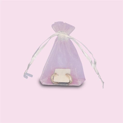 EMBALAGEM SAQUINHO ORGANZA 10X12CM COM 10 UNIDADES BRANCO