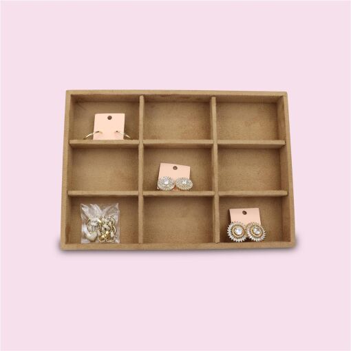 BANDEJA PARA 9 ESPAÇOS LIVRES CAMEL 21X29CM