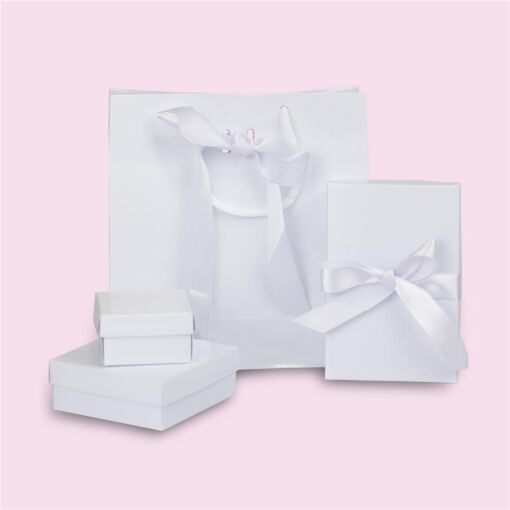 COMBO DE EMBALAGENS PARA JOIAS BRANCO 10 UNIDADES DE CADA MODELO