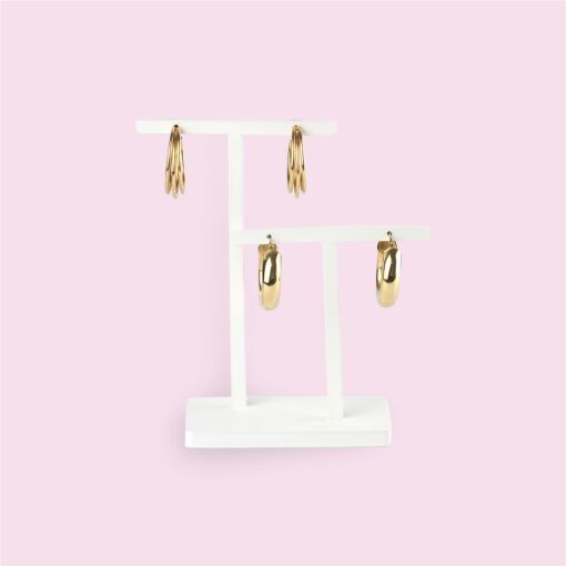 BRINCO T DUPLO PÉROLA LAQUEADO