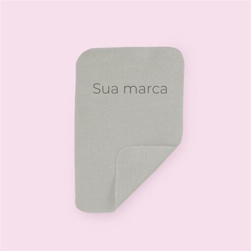 FLANELA MÁGICA PERSONALIZADA CINZA VALOR UNIT. P/ 300 UN
