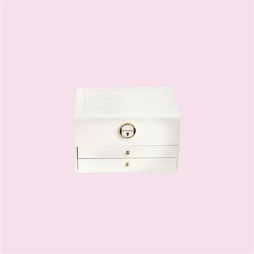 PORTA-JOIAS EXCLUSIVE PREMIUM 2 GAVETAS OFFWHITE