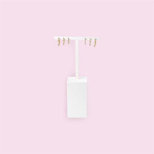 EXPOSITOR LAQUEADO BRINCO PÉROLA T 3 FUROS