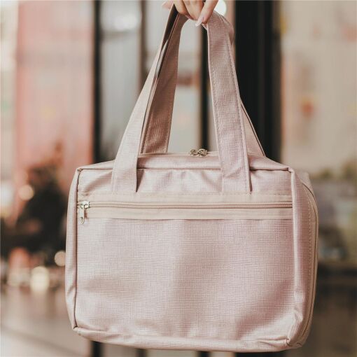 BOLSA REVENDEDORA 21X29CM COM BOLSOS LINHO ROSÉ