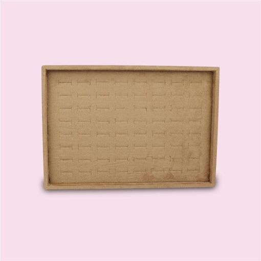 BANDEJA PARA ANEL CORTE H  CAMEL 21X29CM