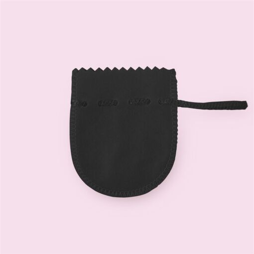 EMBALAGEM POLIÉSTER 6,5X8CM COM 10 UNIDADES PRETO