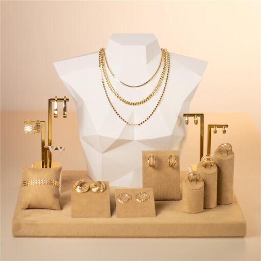 KIT EXPOSITOR PARA JOIAS CAMEL + TREND