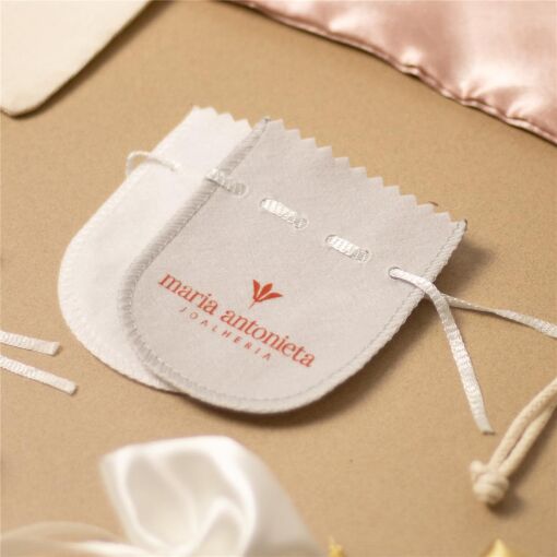 EMBALAGEM PERSONALIZADA POLIÉSTER 6,5X8CM VALOR UNT. P/ 1000 UN