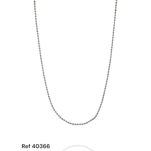 Choker Ouro Branco Bolinha Lisa
