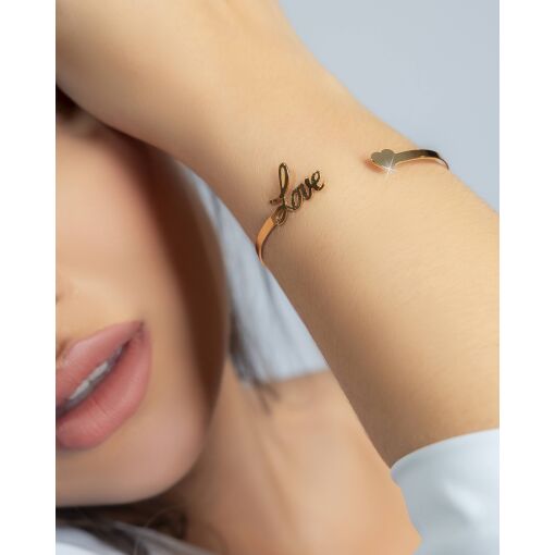 Bracelete Love Coração Ênfase