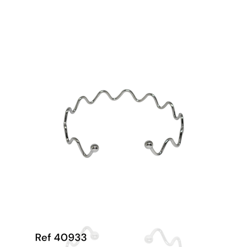 Bracelete Ouro Branco Zig Zag Liso