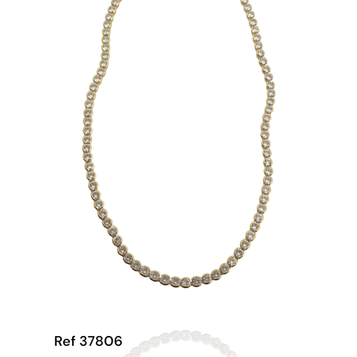 Choker Zircônias Bolinhas