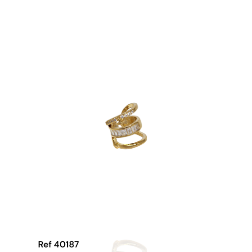 Piercing Mz E Baguetes Cristal 1 Fio Liso