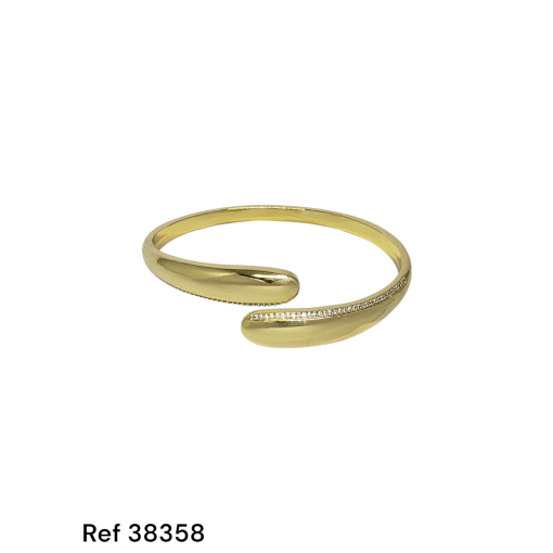 Bracelete 1 Filete Zirconia Na Lateral