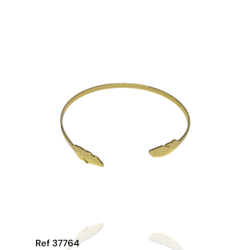 Bracelete 2 Folhas Lisas Ênfase