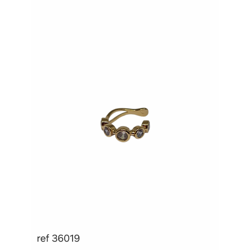 Piercing Fake Bolinhas Zirconias Cristal