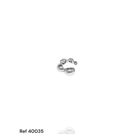Piercing Ouro Branco Esferas Lisa