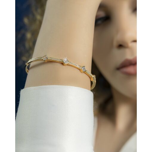 Bracelete 4 Trevo Cravejados