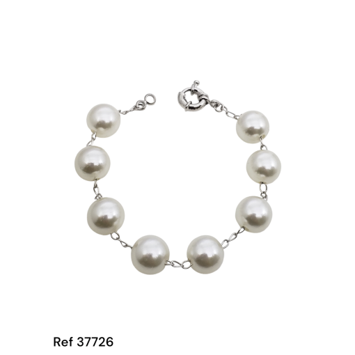 Puls Ouro Branco Perolas Fecho Boia