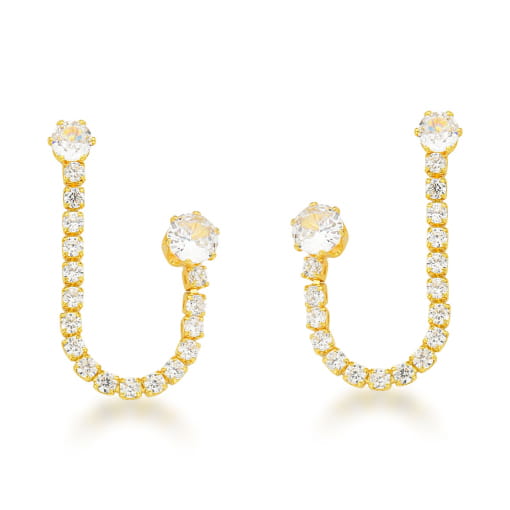 BRINCO DOURADO COM MICRO ZIRCÔNIAS