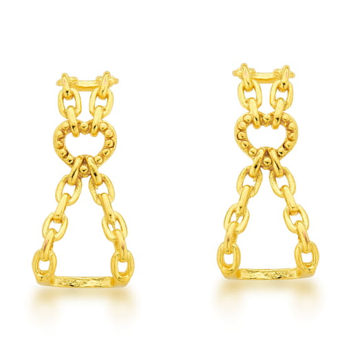 BRINCO DOURADO DE ELOS  EAR JACKET