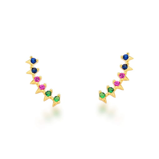 BRINCO EAR CUFF COM PEDRAS DE ZIRCÔNIAS