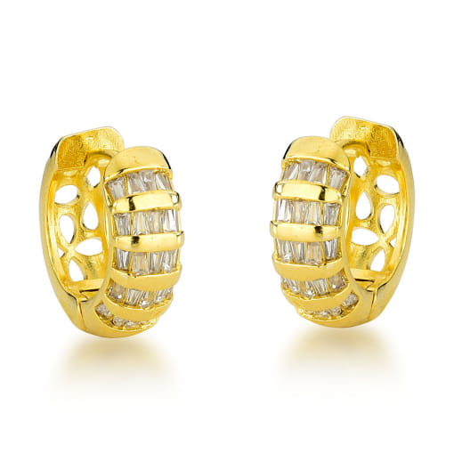 ARGOLA DE CLIQUE CRAVEJADA COM ZIRCONIA