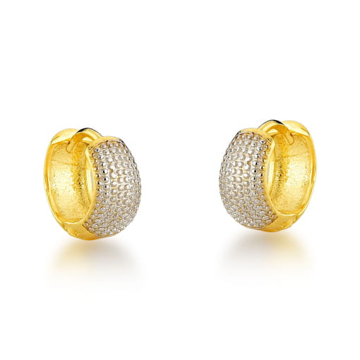 ARGOLA DE CLIQUE COM RÓDIO BRANCO