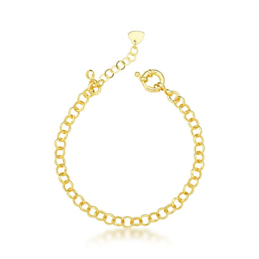 PULSEIRA DOURADA DE ELO PORTUGUÊS