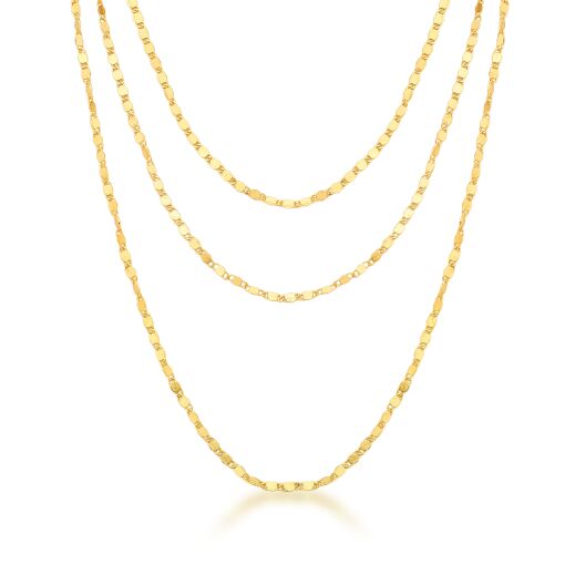 MAXI COLAR TRIPLO DOURADO