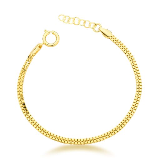 PULSEIRA DOURADA DE MALHA ITALIANA