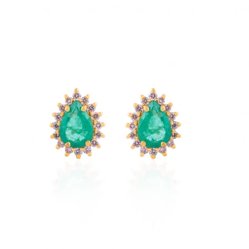 ANEL EM OURO 18K E PEDRA CORAL