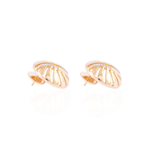 Brinco Em Ouro Cravejado de Diamantes