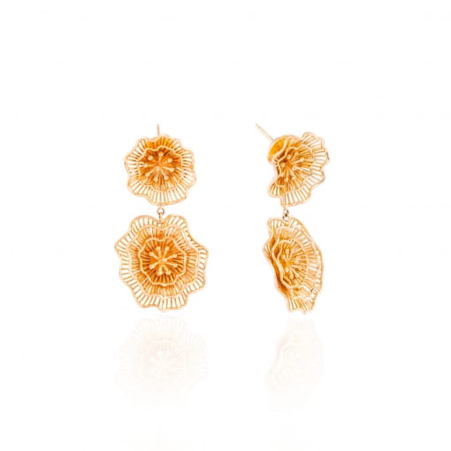 Brinco Flor em Ouro