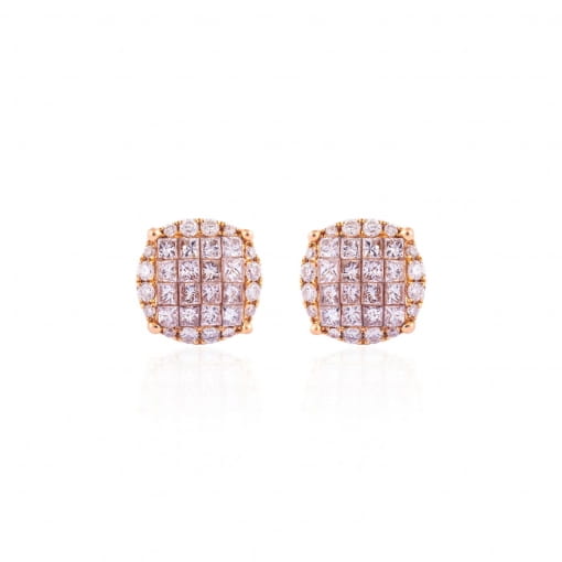 Brinco em Ouro Com Diamantes