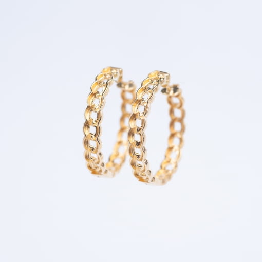 Argola em Ouro de elos
